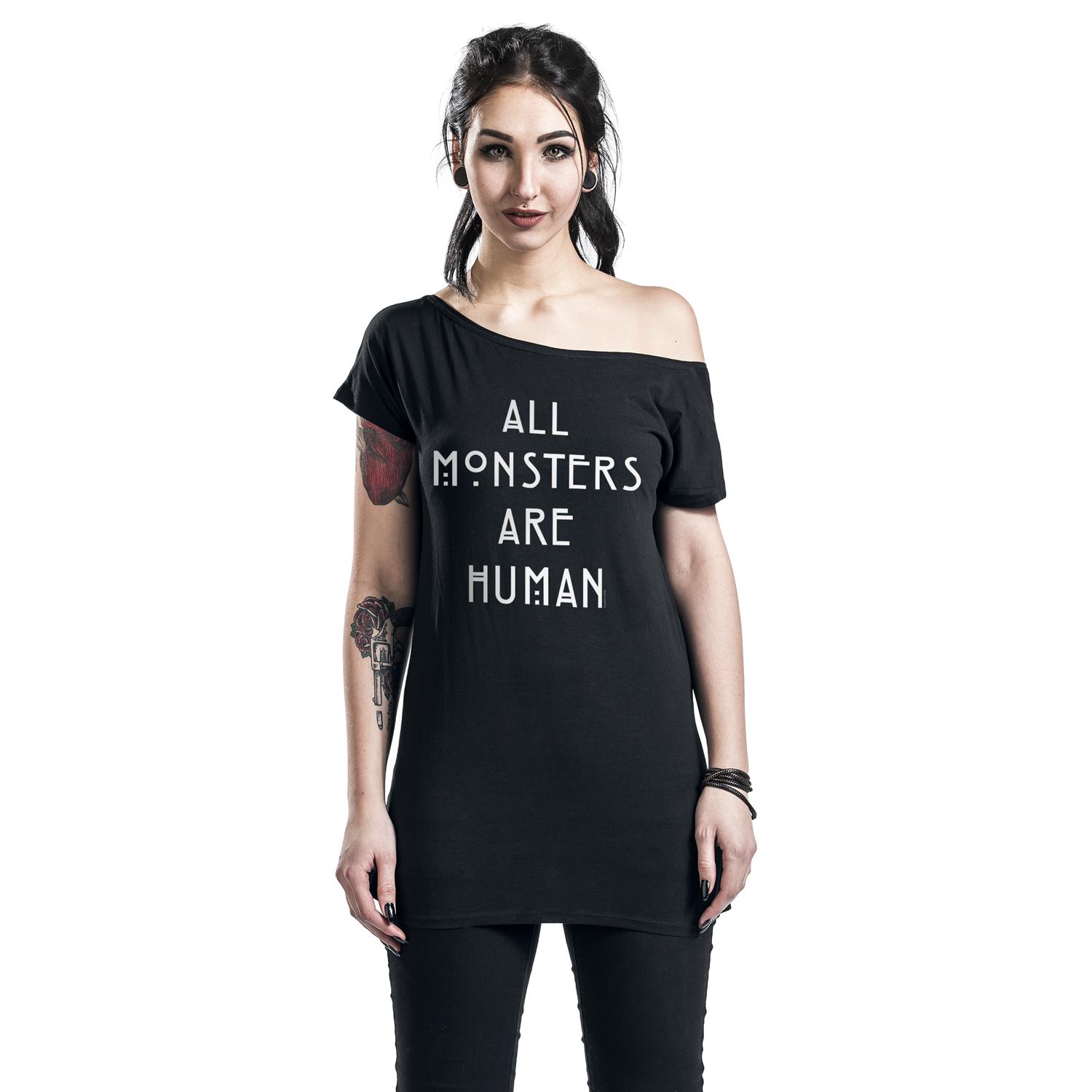 All Monsters Are Human T-shirt Design woman