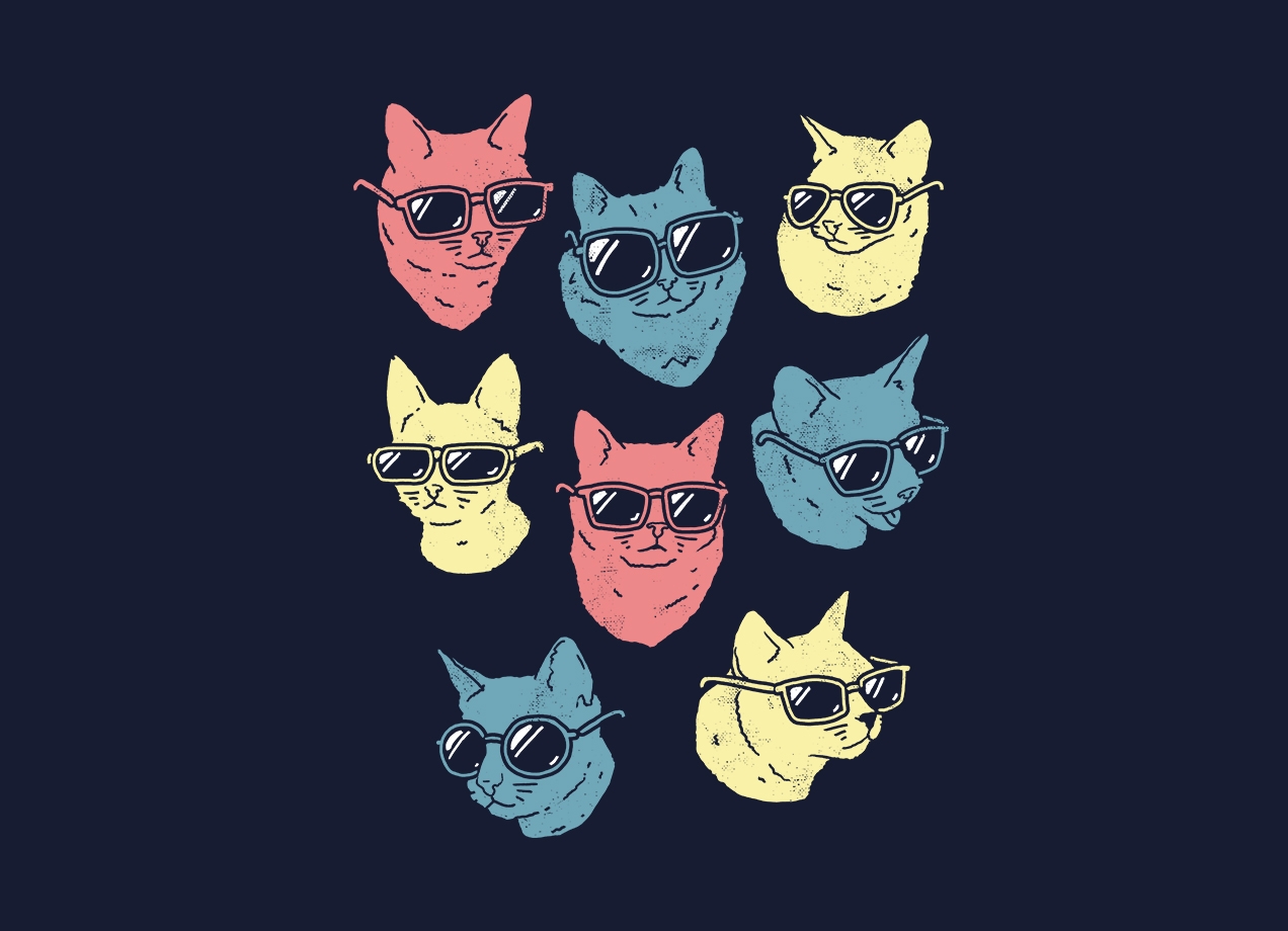 COOL CATS T-shirt Design by Ronan Lynam