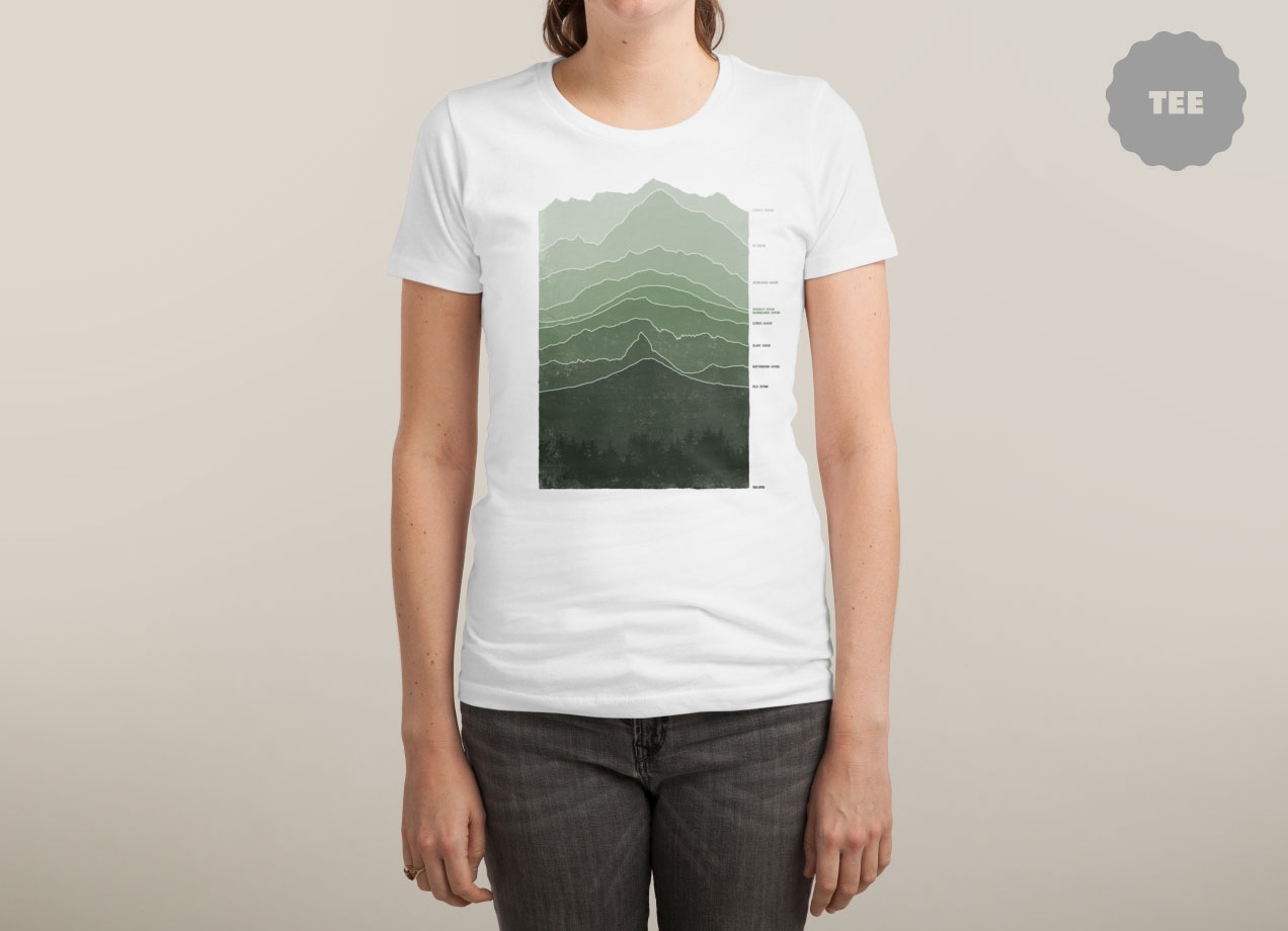 ABOVE SEA LEVEL T-shirt Design by Ross Zietz woman tee