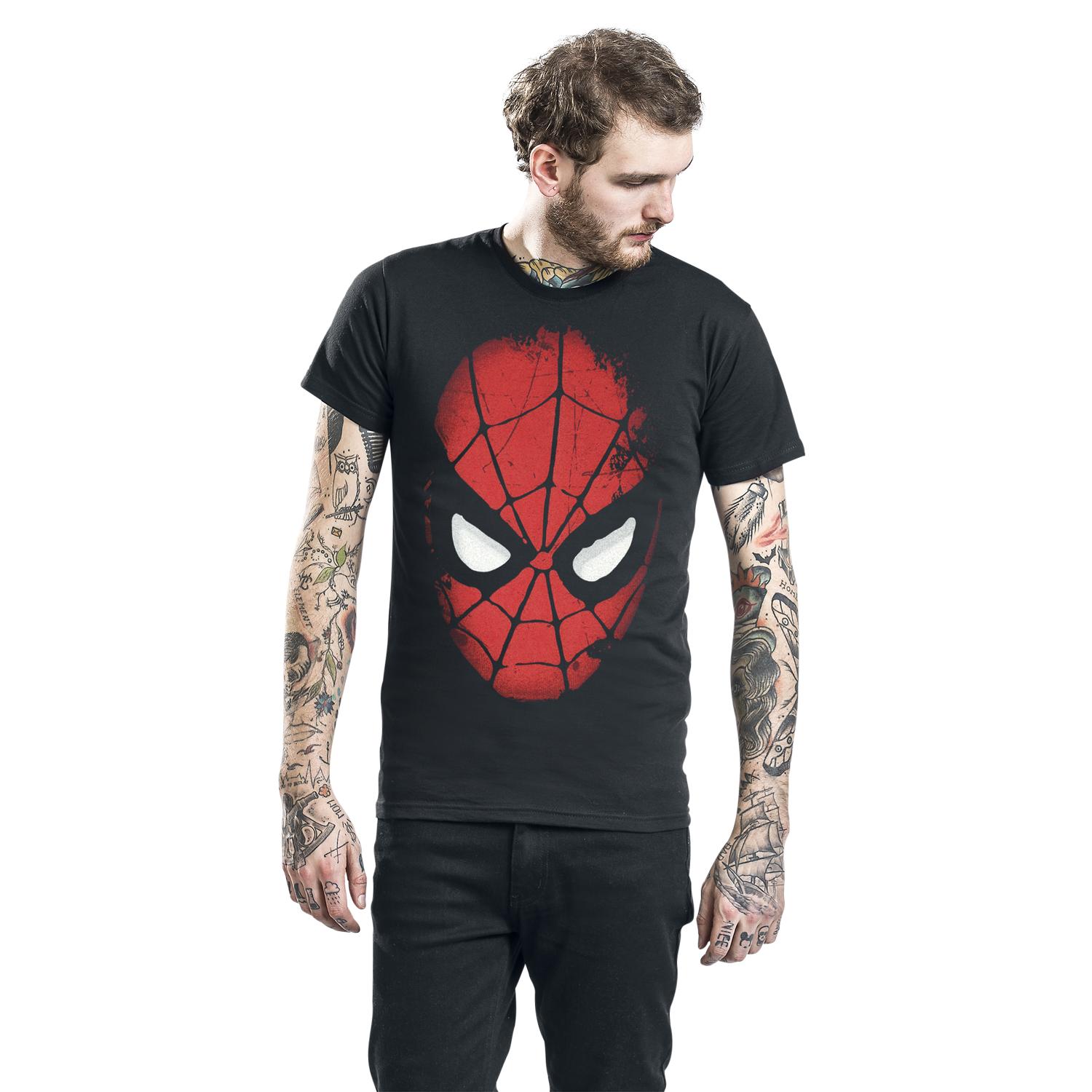 Big Face Spider Man T-shirt Design T-shirt