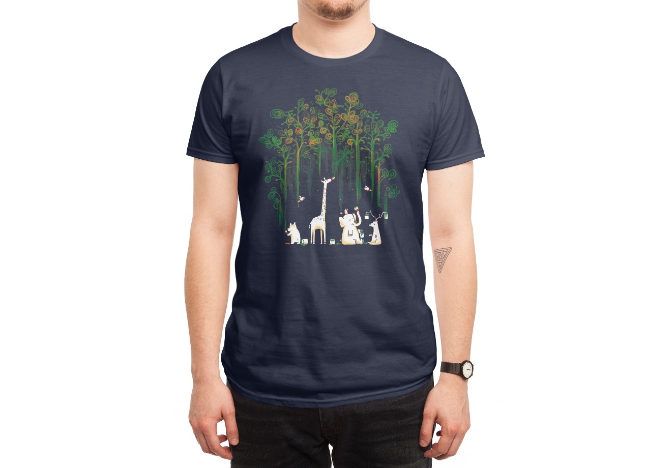 MEANWHILE IN THE WOODS T-shirt Design by Budi Satria Kwan man