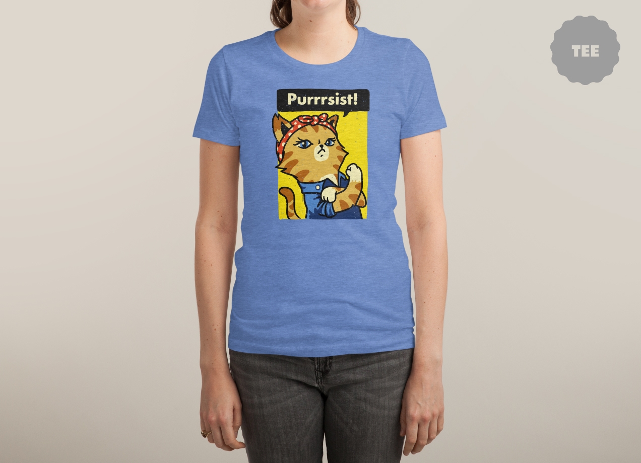 PURRRSIST! T-shirt Design woman