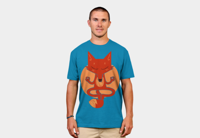 Inner Fox T-shirt Design by michaelalfox man