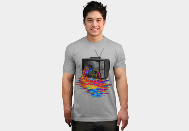 Pixel Overload T-shirt Design by nicebleed man