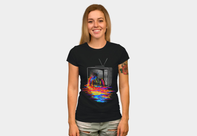 Pixel Overload T-shirt Design by nicebleed woman