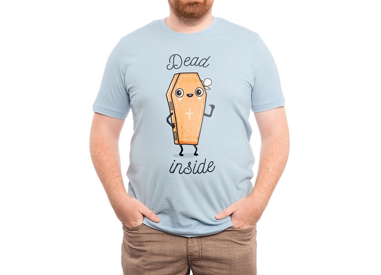 DEAD INSIDE T-shirt Design by Wawawiwa man