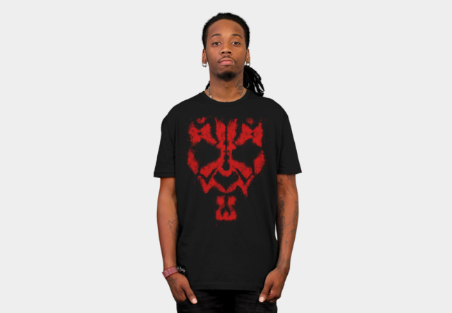 Darth Maul Grunge T-shirt Design man