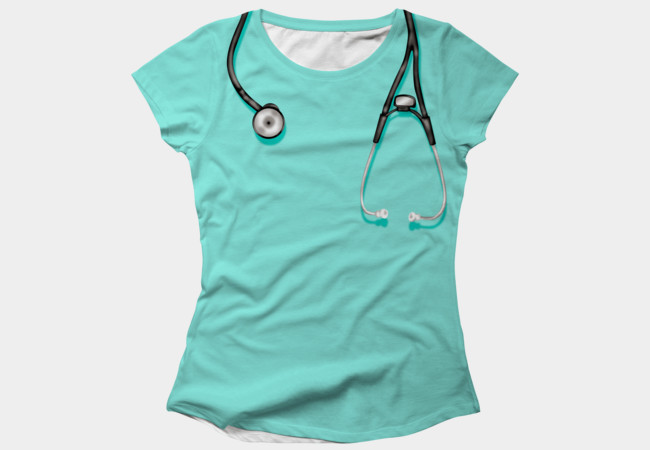 Doctor Costume Tee T-shirt Design by DBHCostumes woman