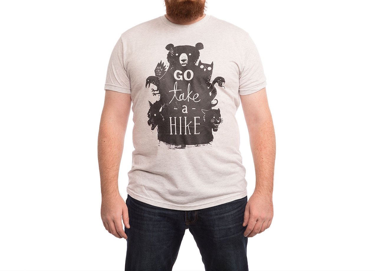 GO TAKE A HIKE T-shirt Design by Michael Buxton man