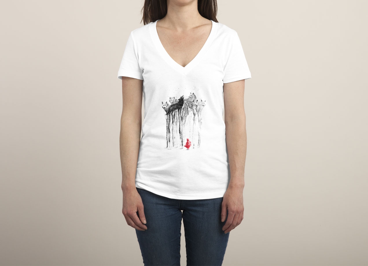 INTO THE WOODS T-shirt Design by 38Sunsets woman