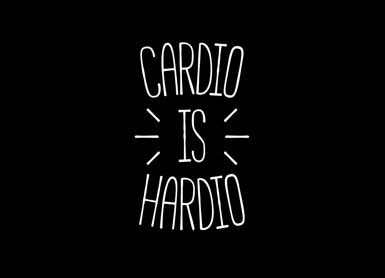 CARDIO IS HARDIO T-shirt Design by redyolk main