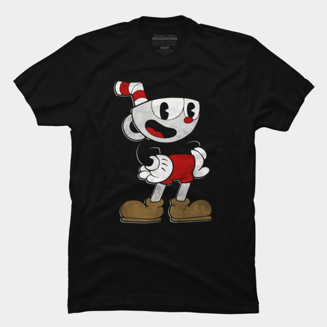 Cuphead Pose T-shirt Design by Cuphead from United States man tee