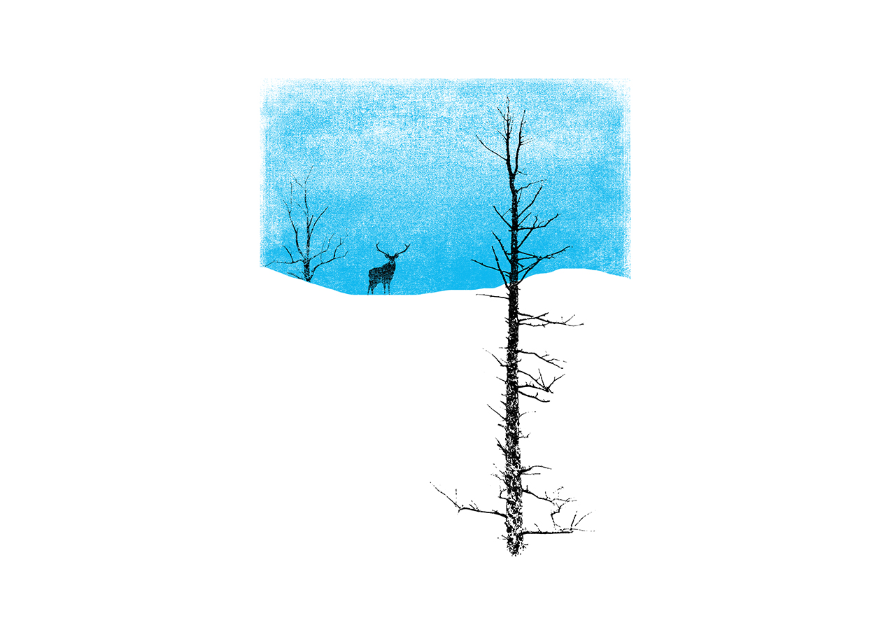 LONELY TREE T-shirt Design by bulo design