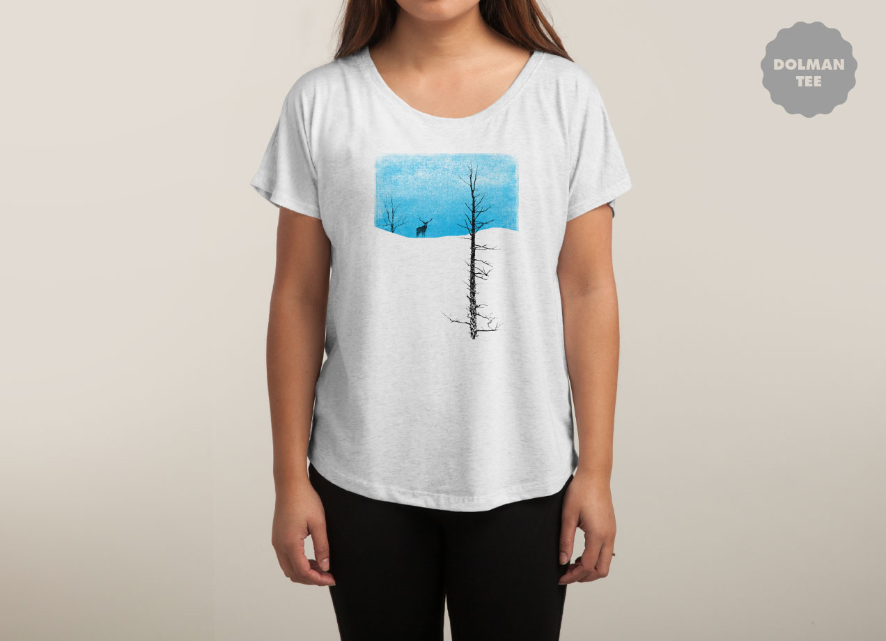 LONELY TREE T-shirt Design by bulo woman
