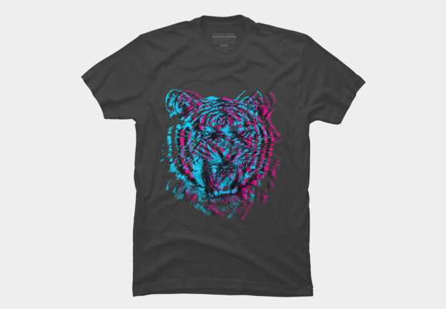 Tiger Tiger Tiger T-shirt Design by Godmachine t-shirt