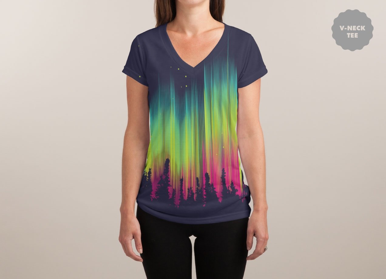 ELECTRIC SKY T-shirt Design by AJ Dimarucot woman