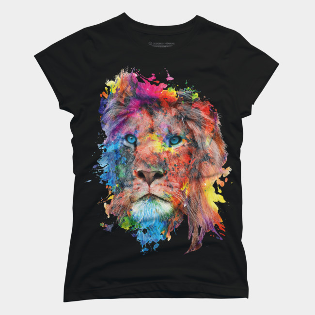 Lion T-shirt Design by rizapeker tee