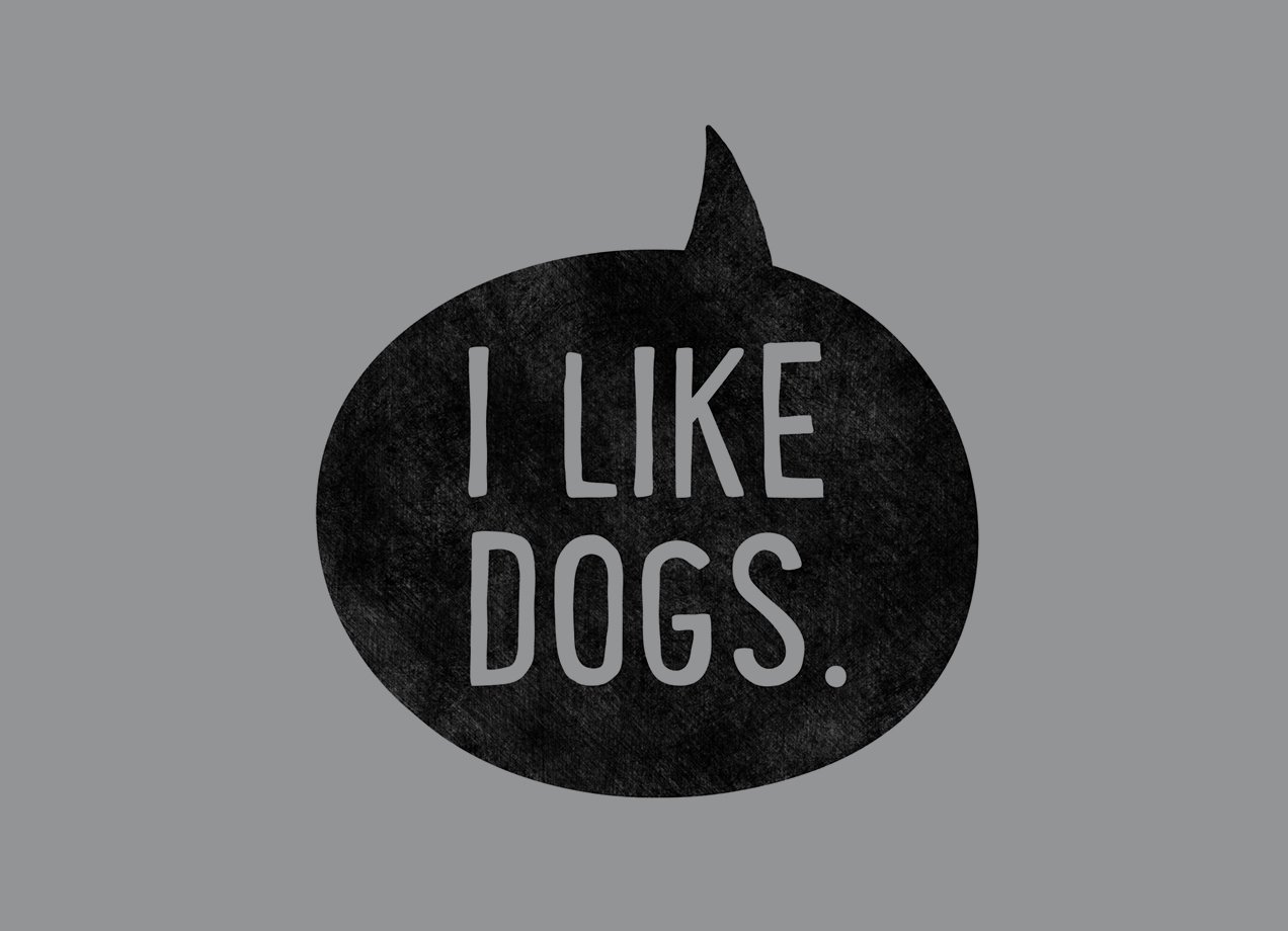 I LIKE DOGS T-shirt Design main