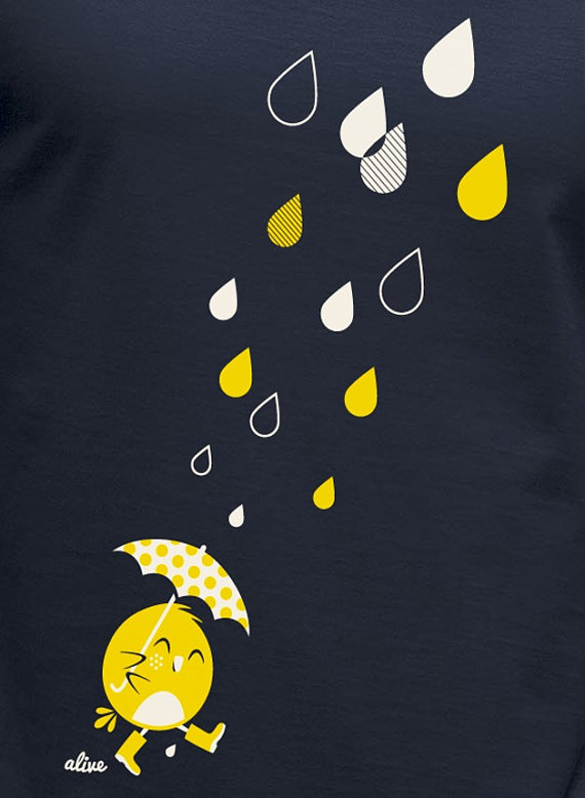 BIRDY in the RAIN T-Shirt design for girls