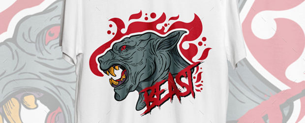 Beast T-Shirt Design by Logokamu