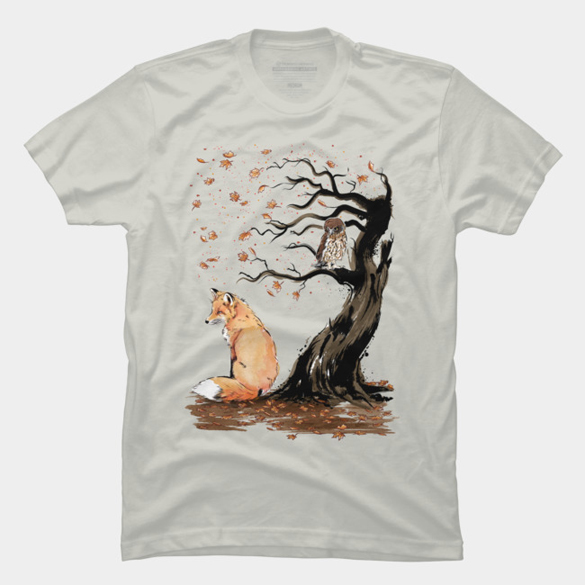 Winds of Autumn t-shirt design by DrMonekers