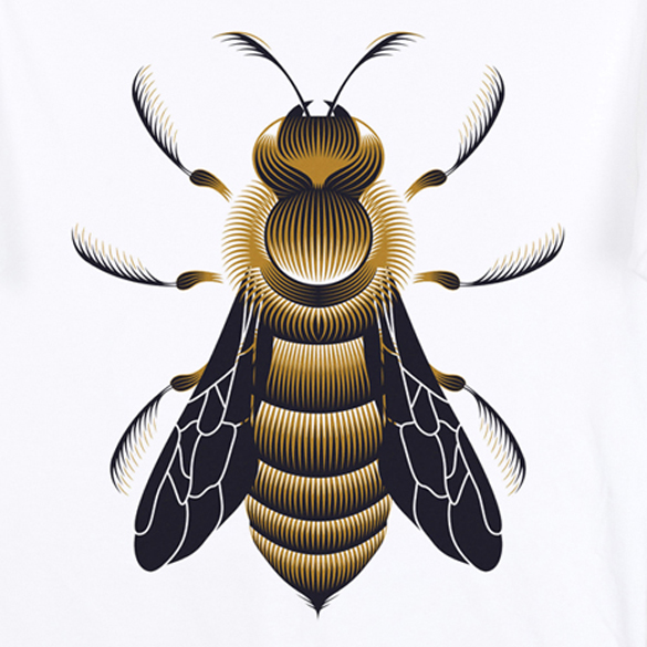 Bee t-shirt design by Patrick Seymour
