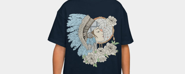 Native american women, t-shirt deisgn by paviash