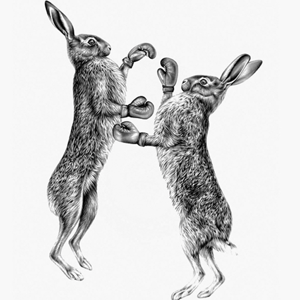 March Hares t-shirt design by Lauren Mortimer