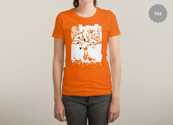 The Lonely Fox t-shirt design by Mateus Dalethese Quandt