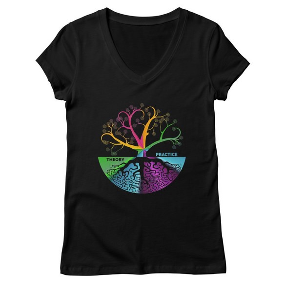 Theory and practice Spring Rainbow t-shirt design by Tarotator