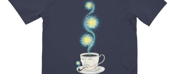 Starry starry Coffee t-shirt design