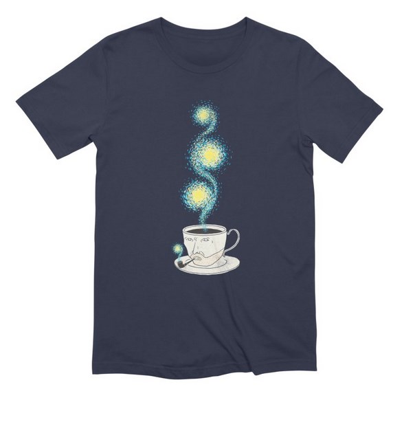 Starry starry Coffee t-shirt design