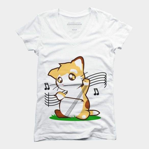 Cello Kitty t-shirt design