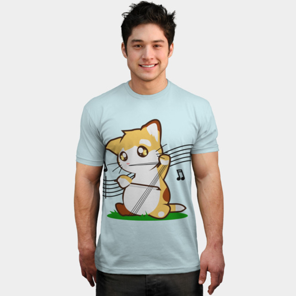 Cello Kitty t-shirt design