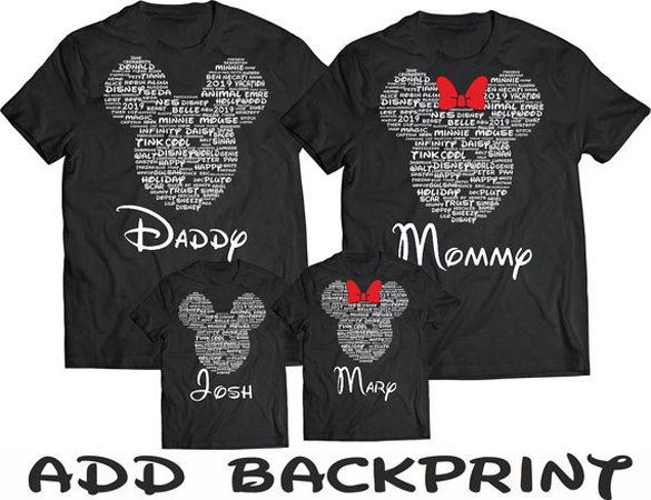 Disney Family t-shirt design