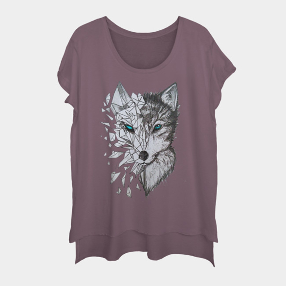 Geo Wolf t-shirt design