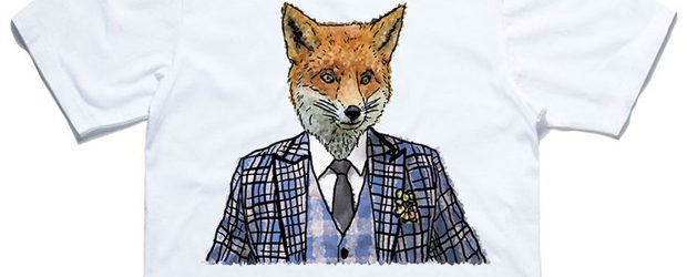 Fancy Fox In A Suit T-Shirt design