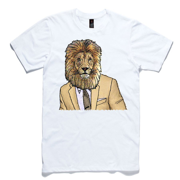 Lion In A Suit T-Shirt design