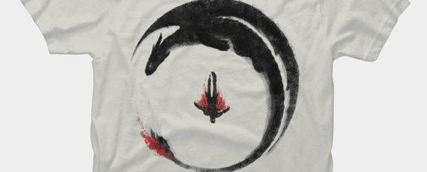 Viking Dragon Emblem t-shirt design