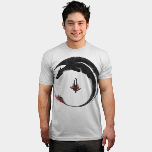 Viking Dragon Emblem t-shirt design