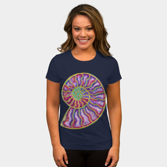 Ammonite t-shirt design