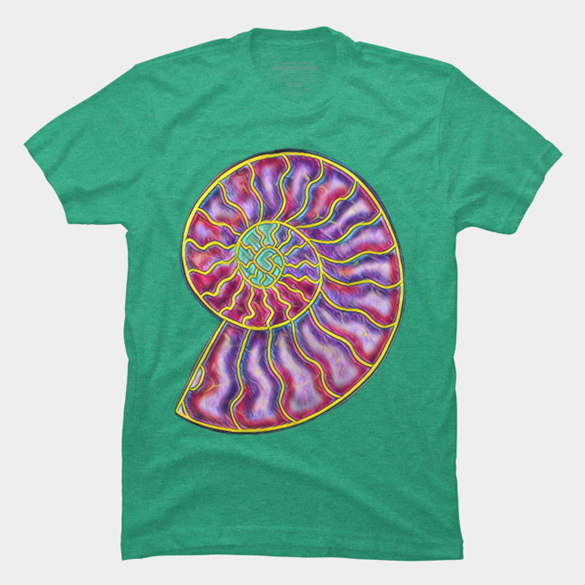 Ammonite t-shirt design