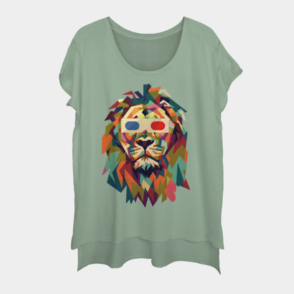 3D Lion t-shirt design