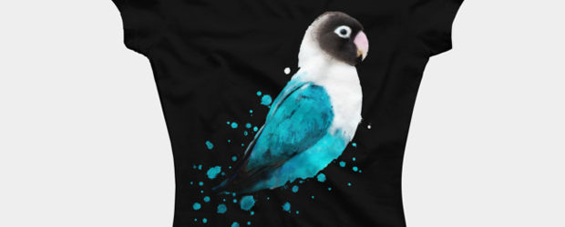 Black-masked Lovebird t-shirt design