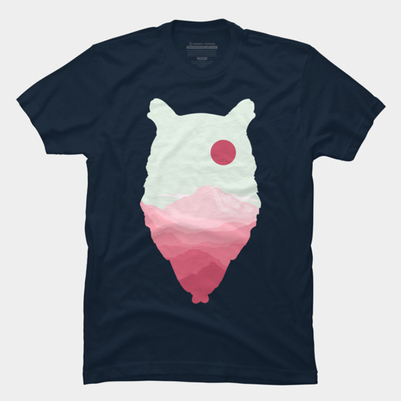 Owl Landscape t-shirt design