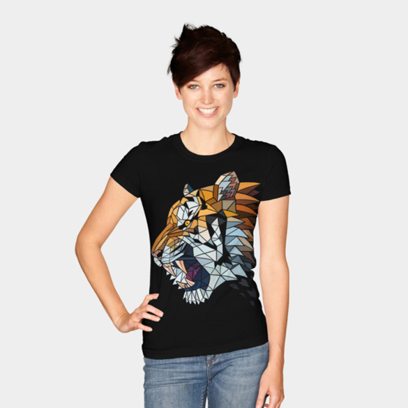 Tiger glass t-shirt design