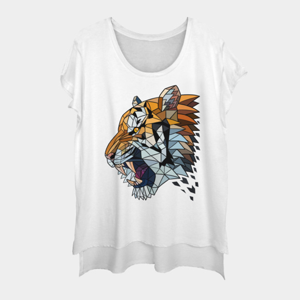 Tiger glass t-shirt design