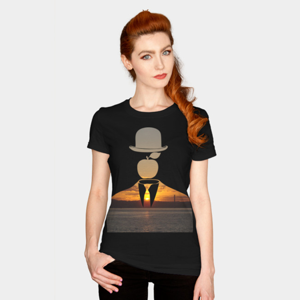 Magritte in the City v.4 t-shirt design