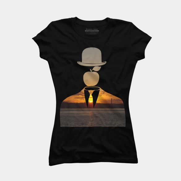 Magritte in the City v.4 t-shirt design