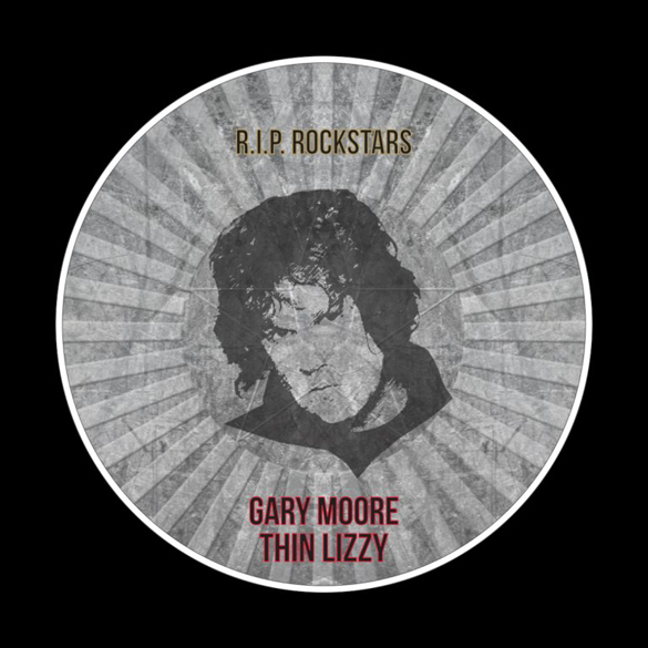 R.I.P. Rockstars Gary Moore t-shirt design